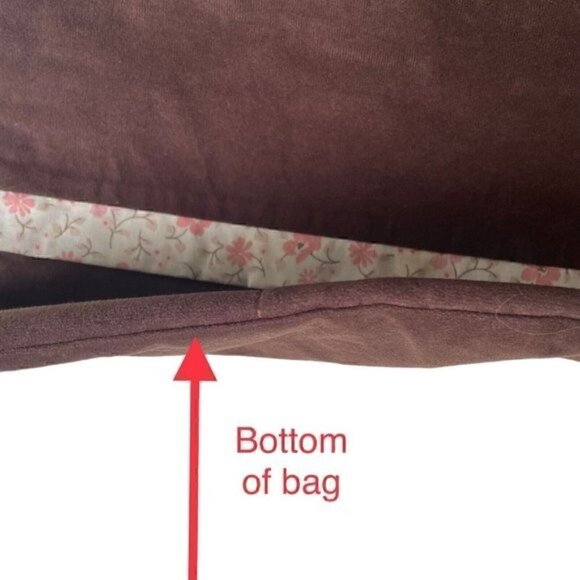 Magnolia Brown Crossbody Flap Over Shoulder Bag  Pink Floral Women’s M CUTE BOHO - Picture 8 of 13